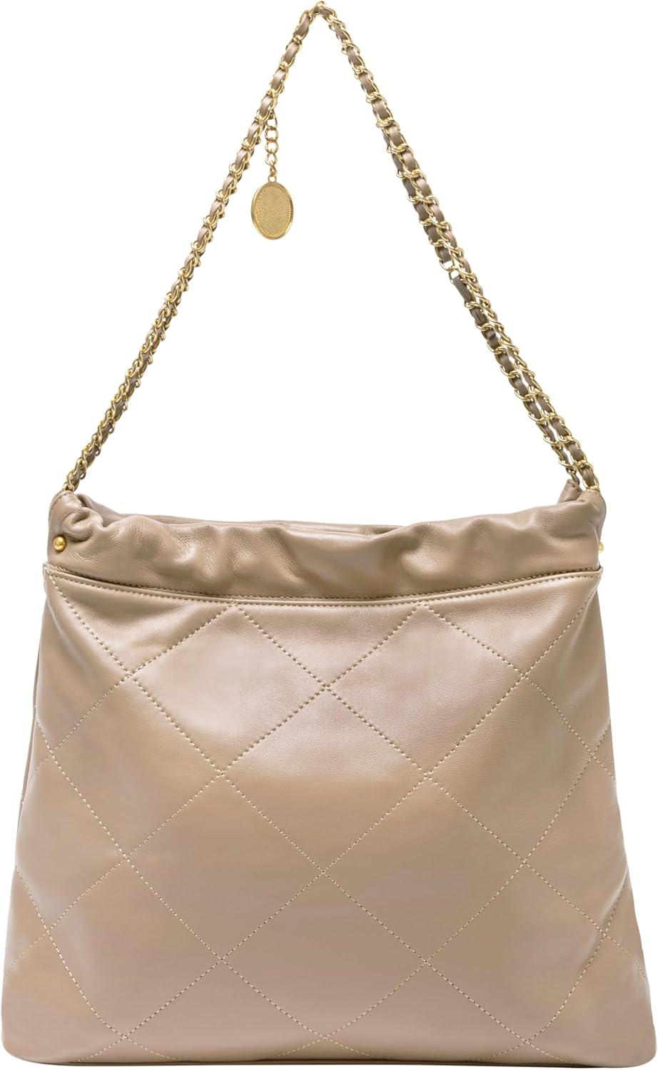 DORIS&JACKY Leather Quilted Tote Bag Set for Women Soft Lambskin Designer Shoulder Chain Purse with 1 Small Clutch - Image 7