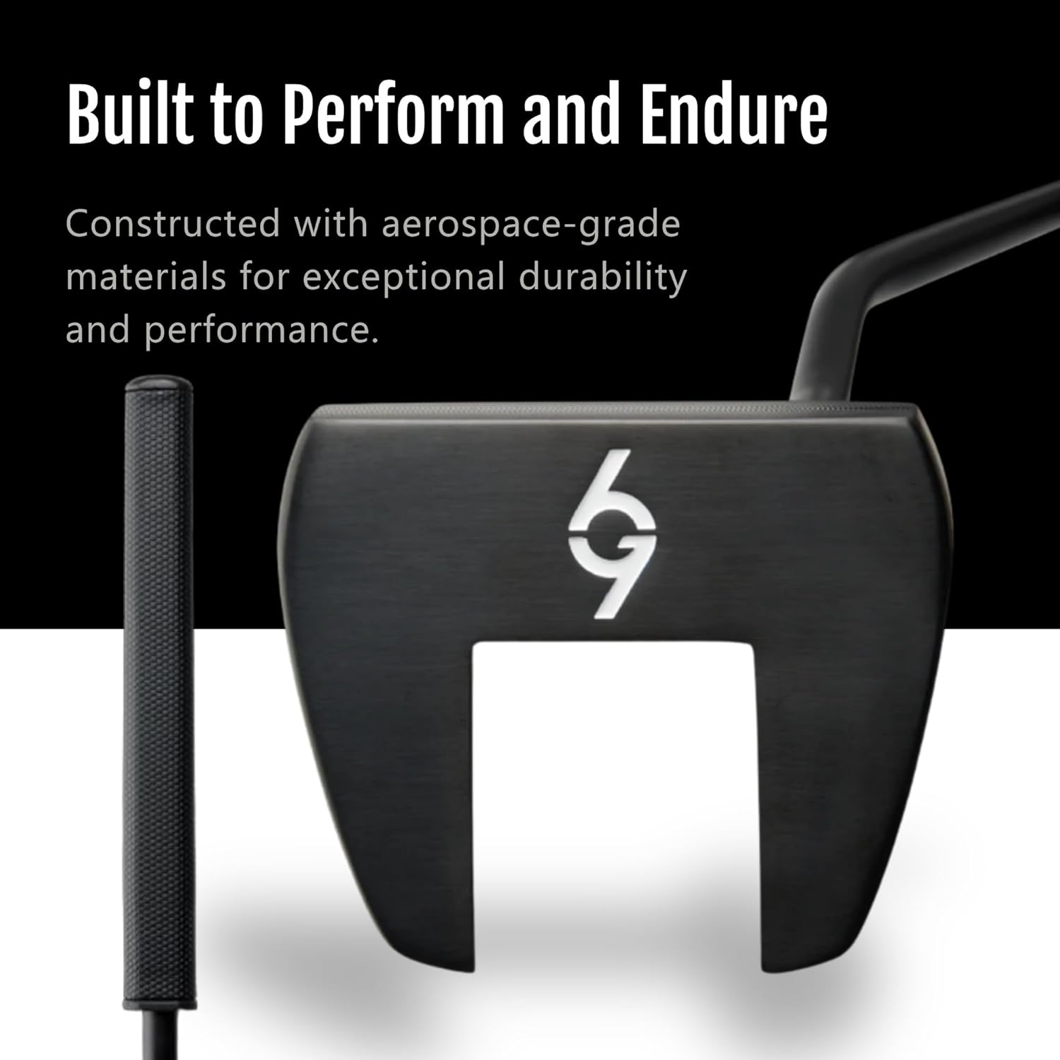69 Golf Golf Putter with Grip for Men 35'" Length | Stepped Steel Shaft | PVD Coating Putter Head