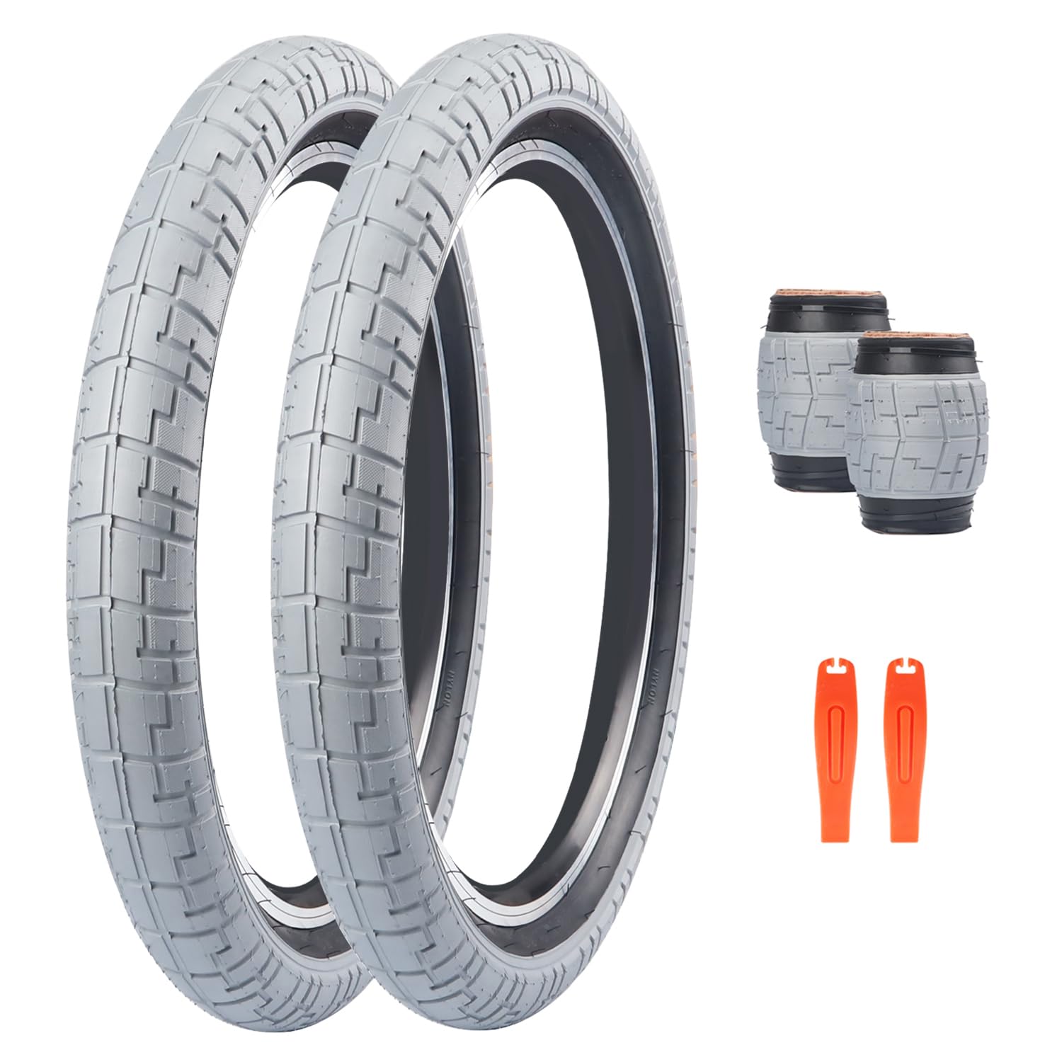 ZUKKA Paar fietsbanden 20 x 2,35 inch opvouwbare banden 30 TPI hoes