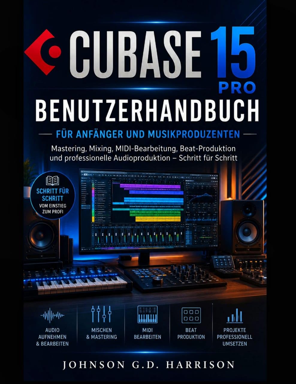 CUBASE 15 PRO Benutzerhandbuch: Mastering, Mixing, MIDI-Bearbeitung, Beat-Produktion und Audioproduktion