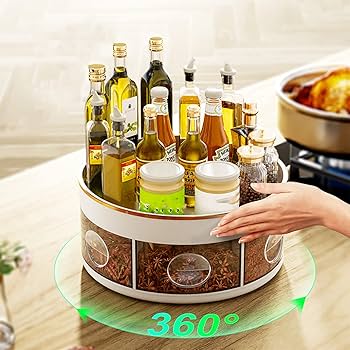 Amazon｜2段回転スパイスラックオーガナイザー キッチン用