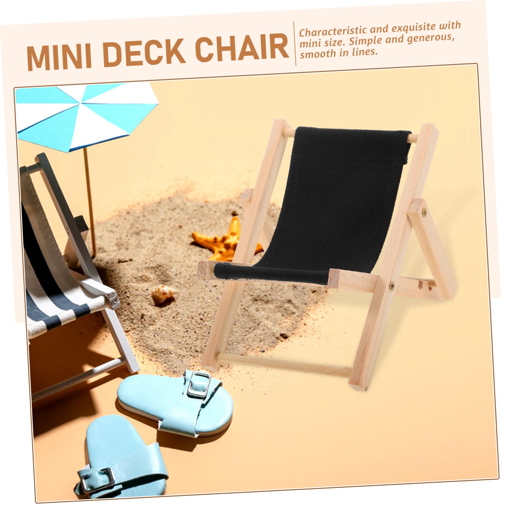 Mini Garden Decoration Abaodam Miniature Folding Beach Chair - Tiny ...