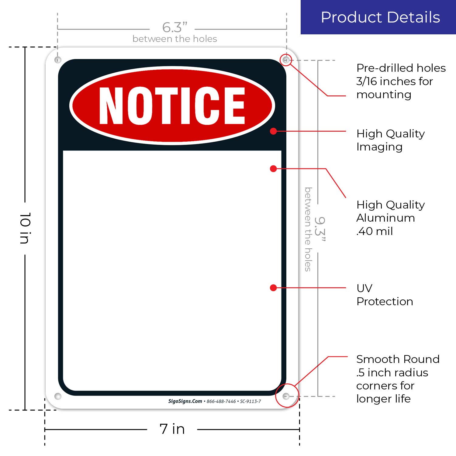 Sigo Signs Caution Schild – 25,4 X 35,6 Cm, Aluminium, Lichtbeständig, Hergestellt In USA
