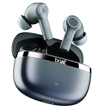 boAt Nirvana Ion ANC Pro, Hi-Res Audio LDAC,ANC(~32dB), 120Hrs Battery, App Support, Fast Charge, v5.3 Bluetooth TWS in Ear Earbuds Wireless Earphones with mic (Blazing Comet) - image, photos