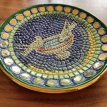 ビザンティン女帝アート モザイク調装飾品 ラヴェンナ お皿 718wqzEGmTL._UF350,350_QL80_.jpg