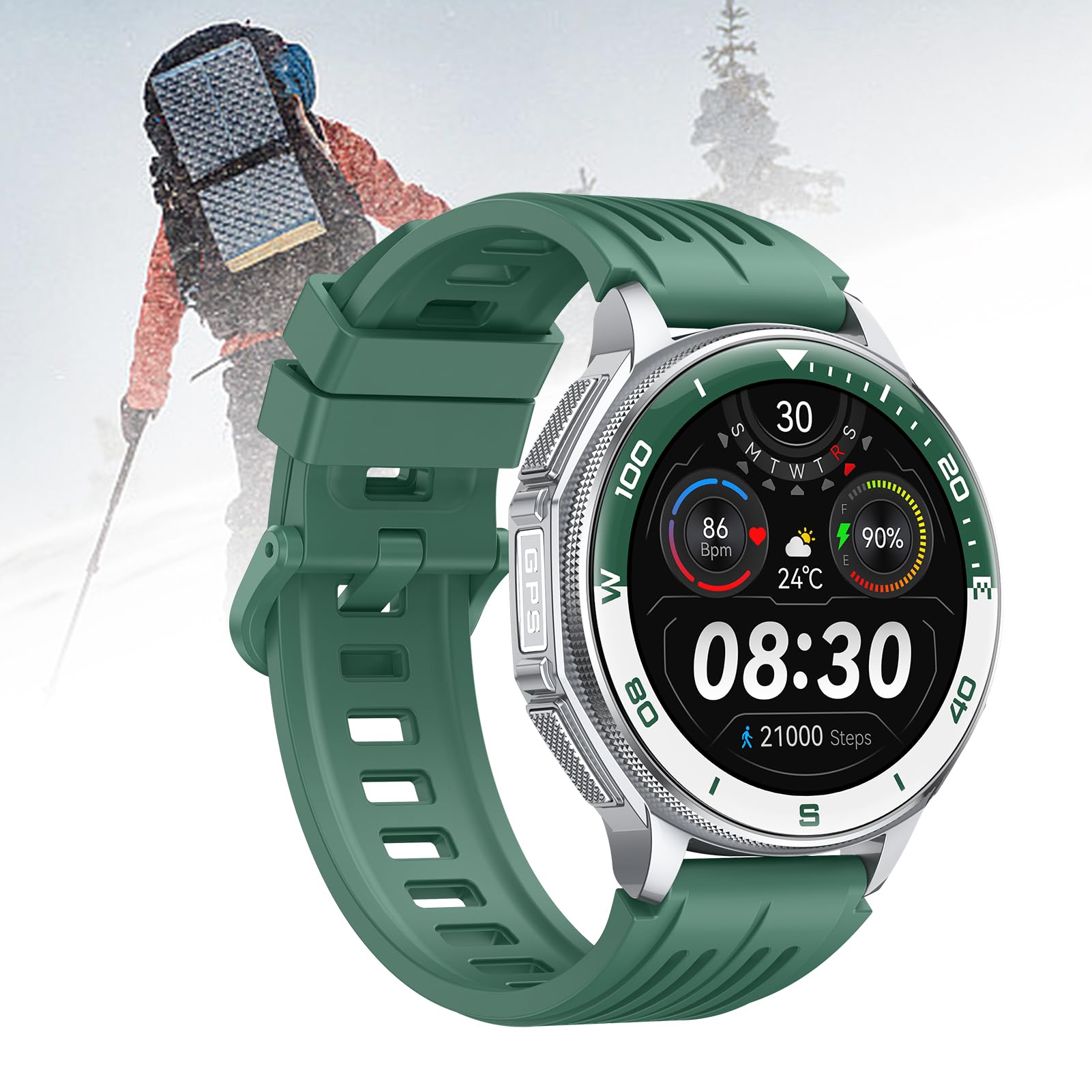 Eacam Montre Connectée de Course à Pied, Montre Intelligente de Course à
