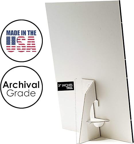 Miniatura 7 de Golden State Art, Caballete autoadhesivo de 3 pulgadas, soporte de cartón, ala única, calidad de archivo, carteles de exhibición, folletos, fácil y