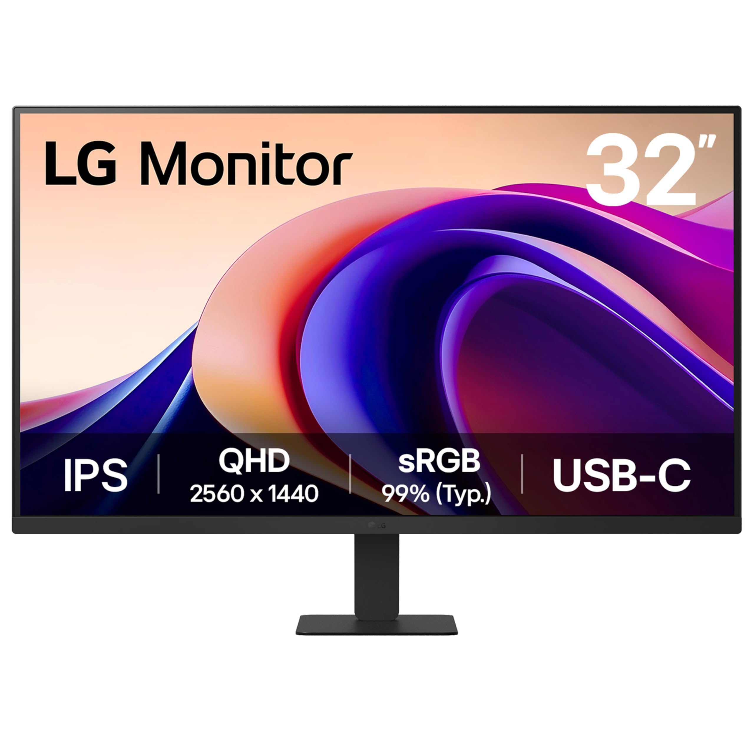 Lg 32" Qhd Ips 100Mz Monitor With Hdr10 And Usb Tye-C