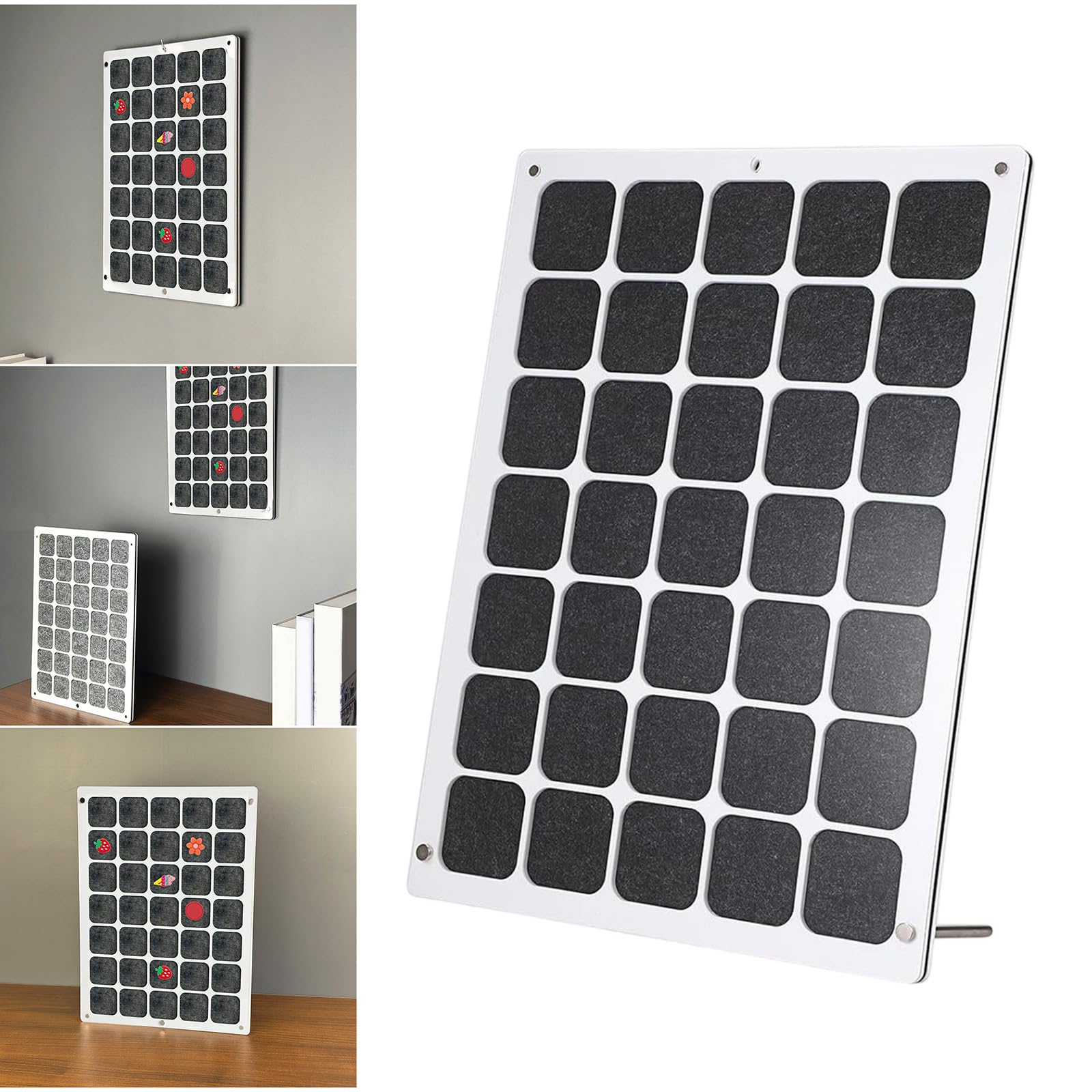 Professionelle emaillierte Pin Organizer, 35 Fächer, transparente, stabile Acryltafel mit abnehmbarer Abdeckung für Sammlungen, Pin Organizer, wandmontierbar