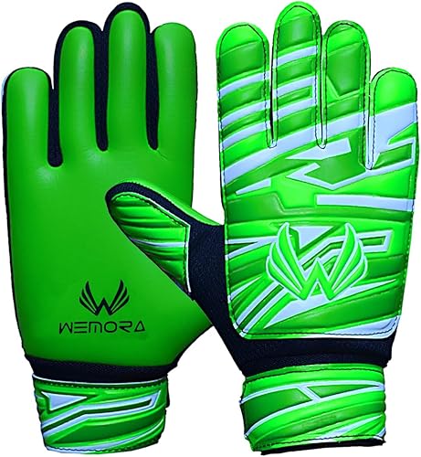 Guantes de portero de fútbol para niños, jóvenes, niños de 0.157 in, antideslizantes, con agarre fuerte, guantes de portero de fútbol de palma