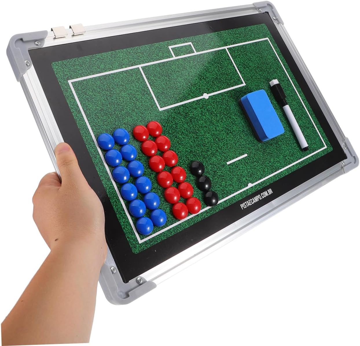Soccer Training Board Football Tactical Aluminum Alloy Dry Erase Marker Board Sports Gear for Instructor Training and Match Strategy Planning