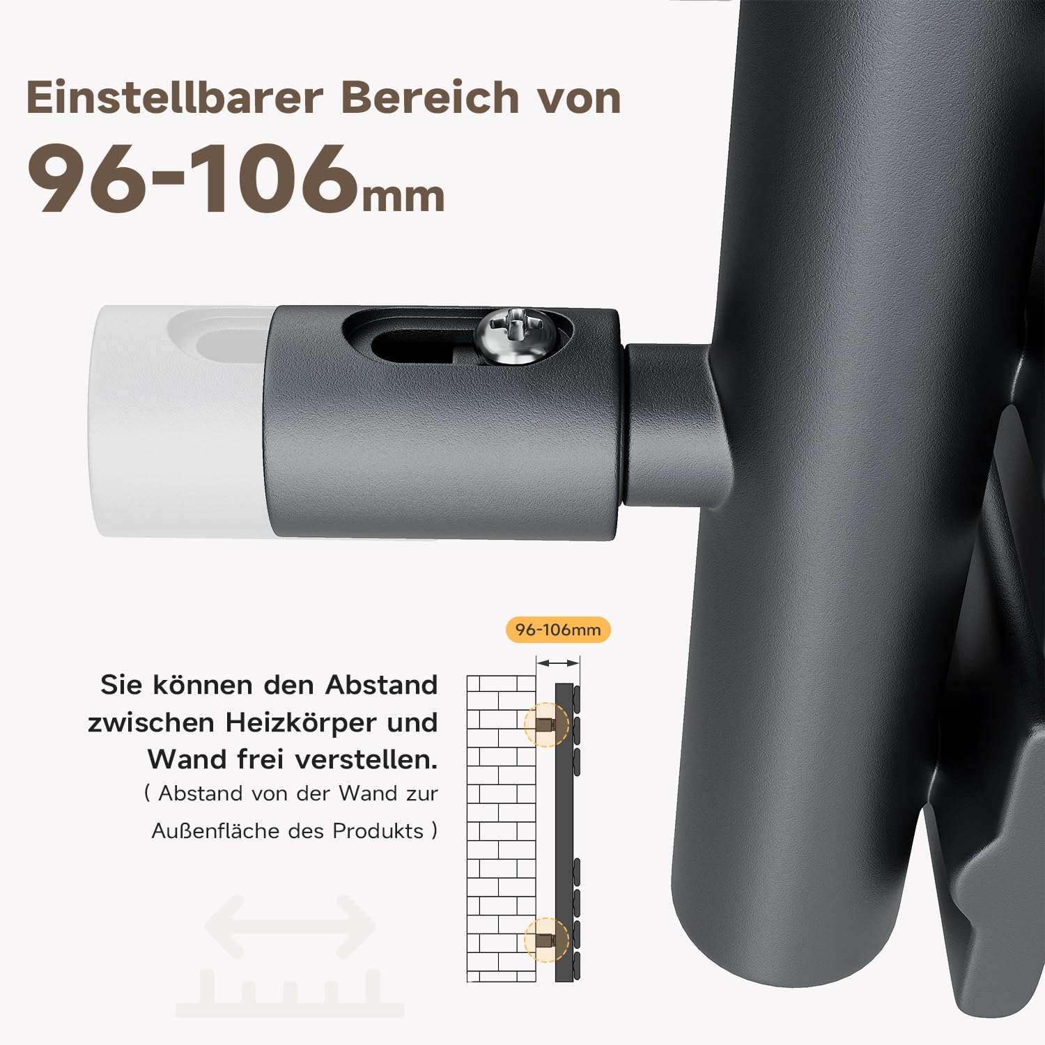 SONNI Calentador de baño eléctrico, 800 x 500 mm, antracita, con wifi, elemento calefactor inteligente, 400 W, radiador de toalla plana, radiador eléctrico para toallas con elemento calefactor