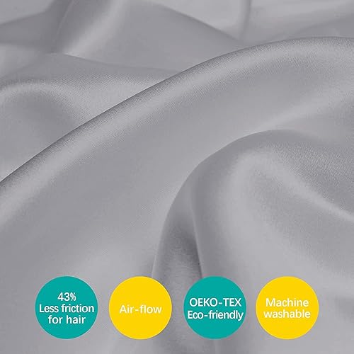 Miniatura 3 de Sábanas de satén para moisés rectangular, reloj de arena, colchón de moisés ovalado, paquete de 2, gran protección para el cabello y la piel del