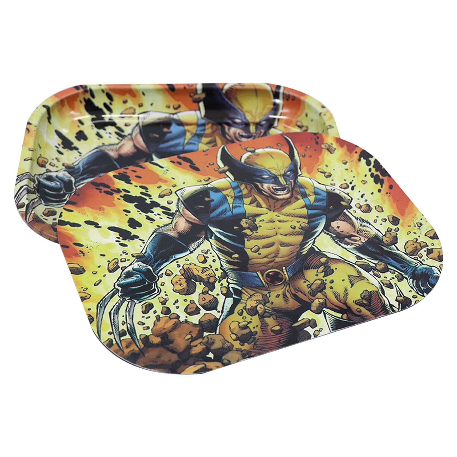 Buy YAPAS Rolling Tray with Lid 7" x 5.5" Mini Metal Rolling