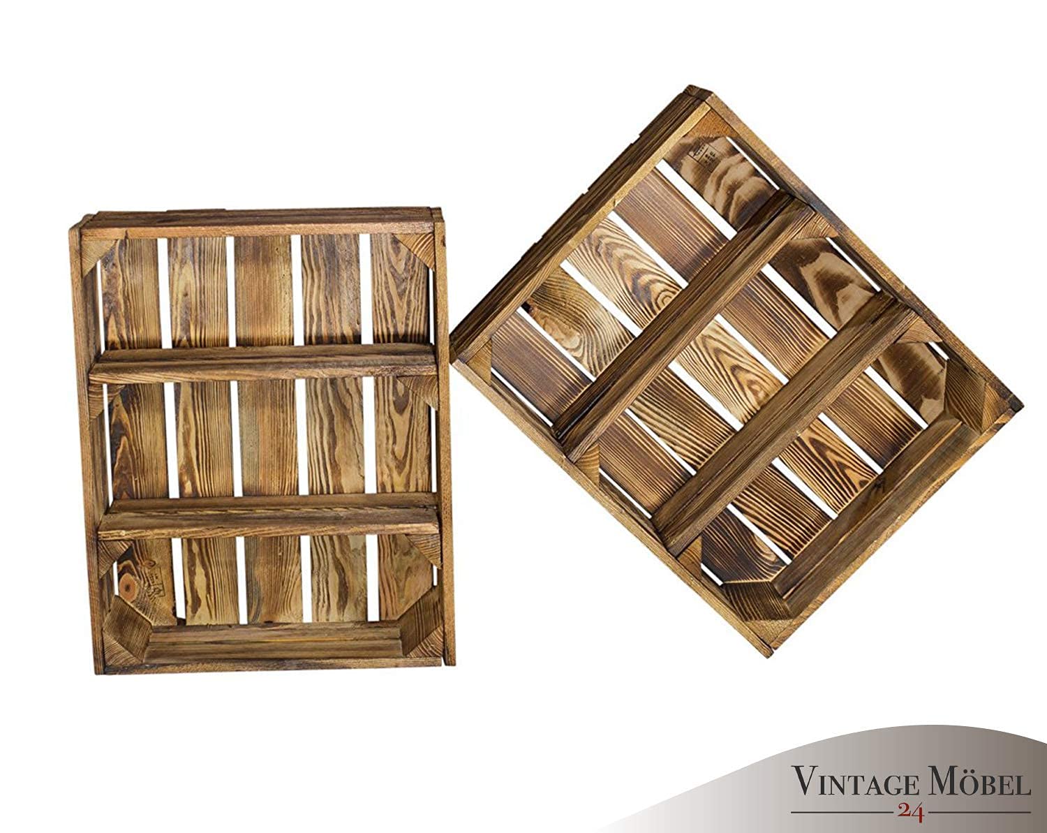 Estantería plana veteada con 3 compartimentos, estantería de madera de pared, para especias y fruta, estantería de presentación, 50 x 40,5 x 16 cm