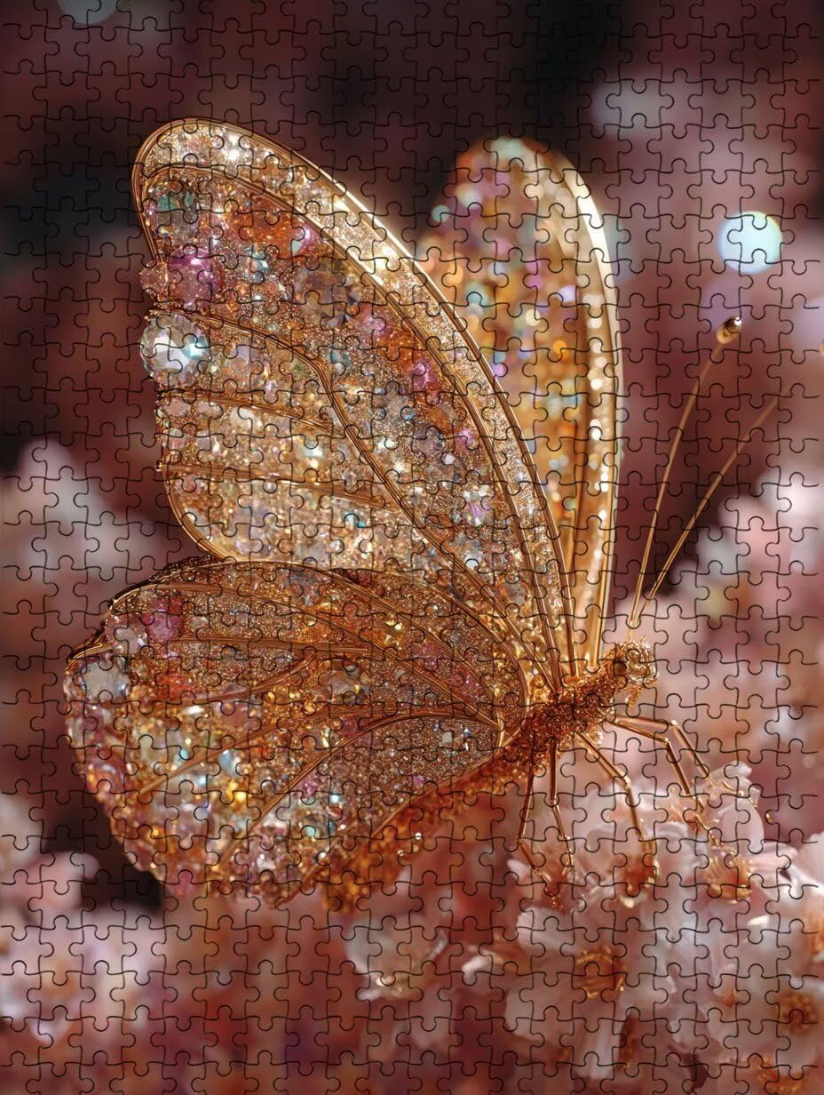 FNKL1-1202 Diamentowe puzzle w kształcie motyla, 4000 sztuk, puzzle dla dorosłych 4000, The Impossible Challenge, klasyczne, edukacyjne, drewniane, do dekoracji ścian domu, prezent
