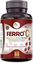 Suplemento Ferro + Vitamina C Quelado Premium 60 Cápsulas - Fits Life