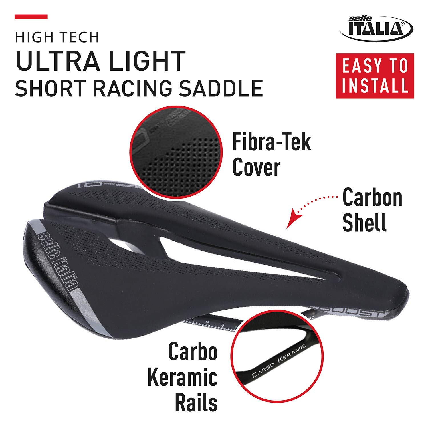 Amazon.com : Selle Italia SP-01 Boost Kit Carbonio Superflow