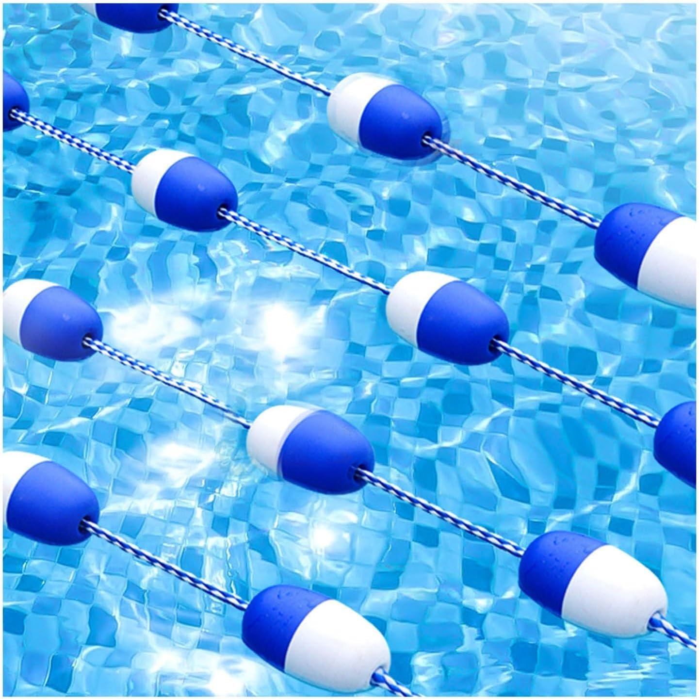 Corde de piscine anti-ondes de 6m pour sécuriser le petit bain