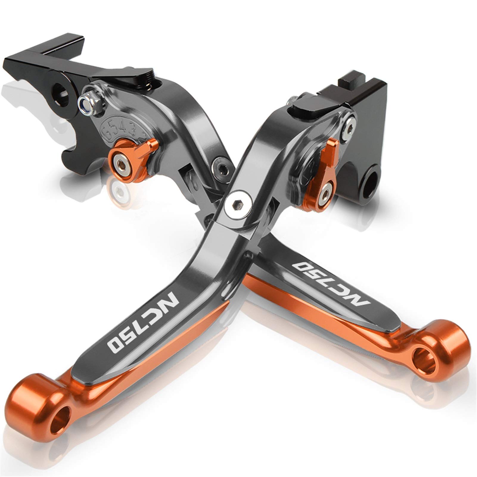 Leva Della Frizione Del Freno Moto Frizione Freno A Leva In Alluminio Allungabili Regolabili Leve Pieghevoli Per Hon & da NC750 NC750S NC750X NC 750S / X 2014-2015 (Colore : O)
