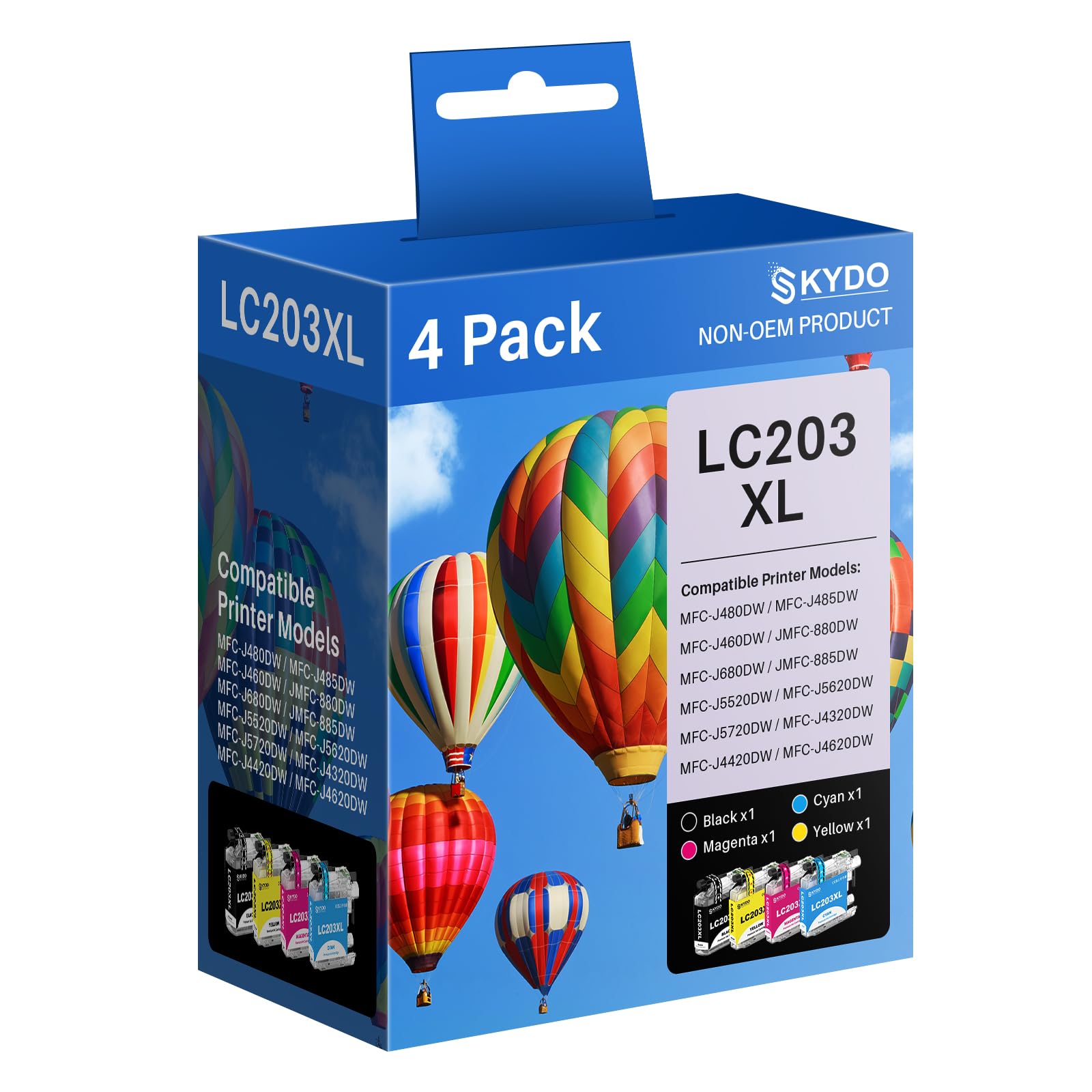 Cartucce Compatibili Per MFC-J 5 Cartucce Inchiostro Compatibili Brother LC203 XL - Per Stampanti MFC-J4320W, J4420DW, J4620D, Con Chip Cartucce Compatibili Brother Lc203xl - Foto 8