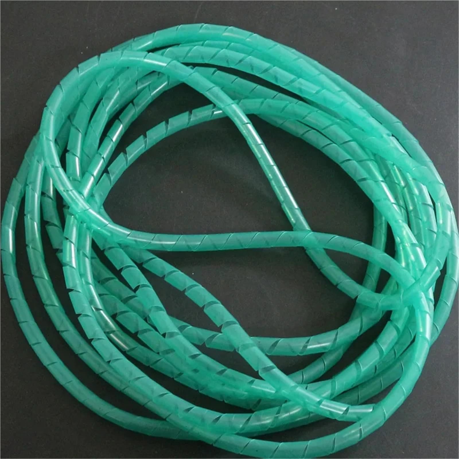 Enrollador de Cable Espiral Flexible Brida de Cables, Tubo bobinado Alambre, Bandas Envoltura en Espiral, Organizador, Funda, arnés, Manguera(Black Color,20mm,10Meter)