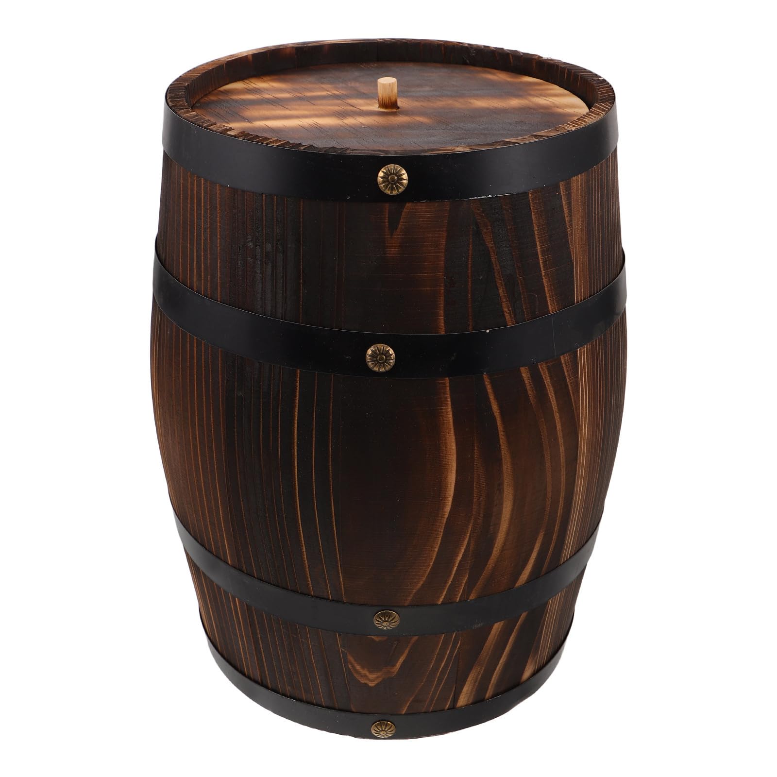 ULTECHNOVO Cubo Vintage de Madera para Tapas de Cerveza, Gran Capacidad