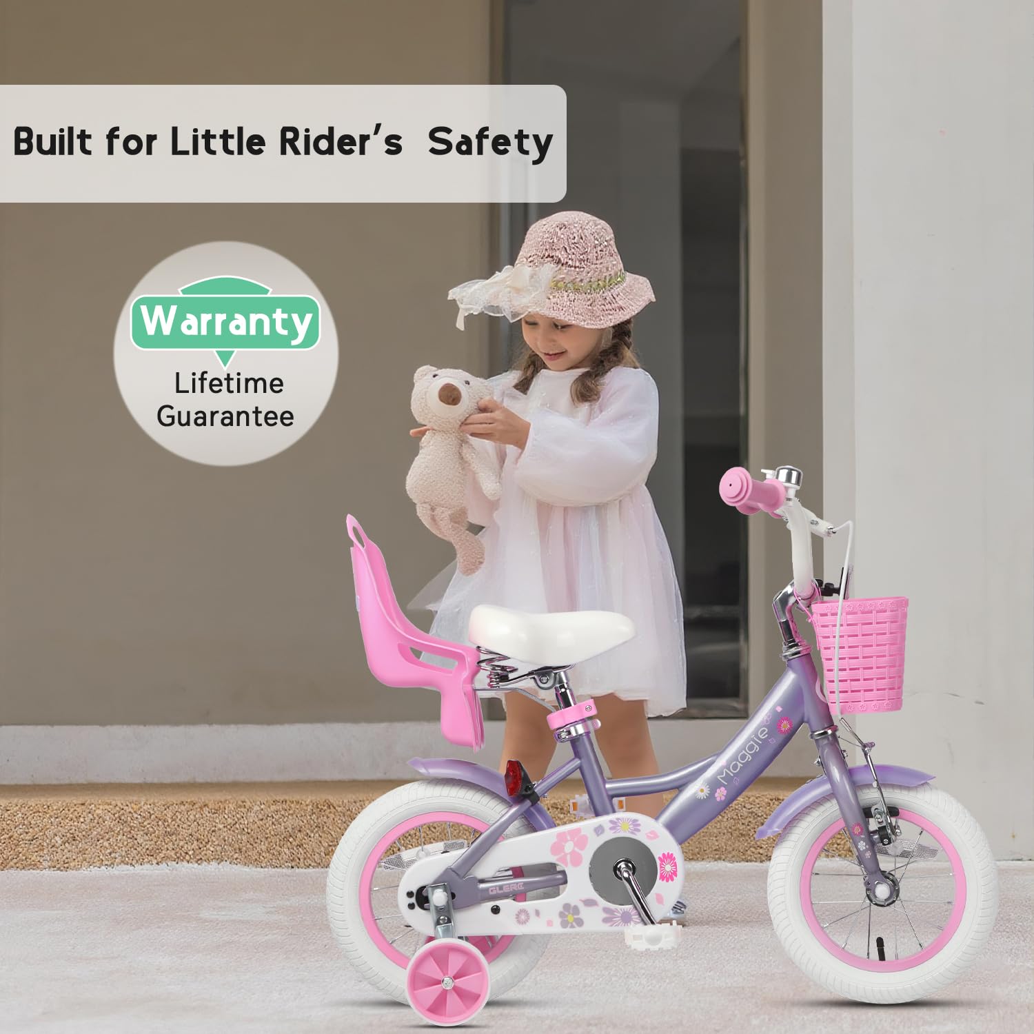 Amazon.co.jp: Glerc Maggie ガールズバイク、12インチ キッズバイク 3
