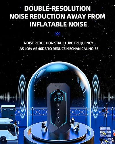 Miniatura 5 de Inflador de neumáticos, compresor de aire portátil, inflado rápido de 18000 mAh para automóviles, bomba de aire eléctrica de 150 PSI para neumáticos