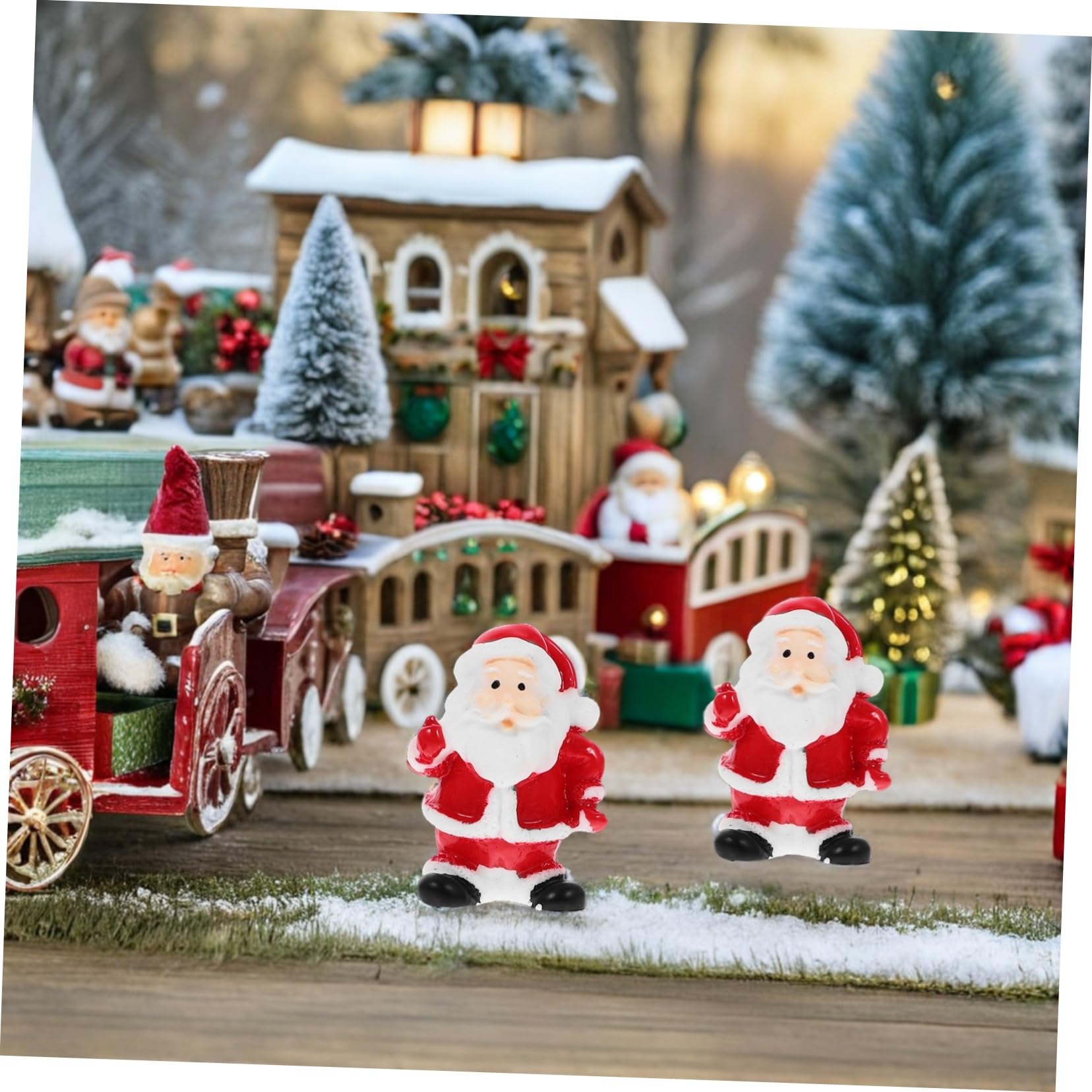Amazon | Frcolor 12個のミニサンタクロス小さなサンタクロス人形