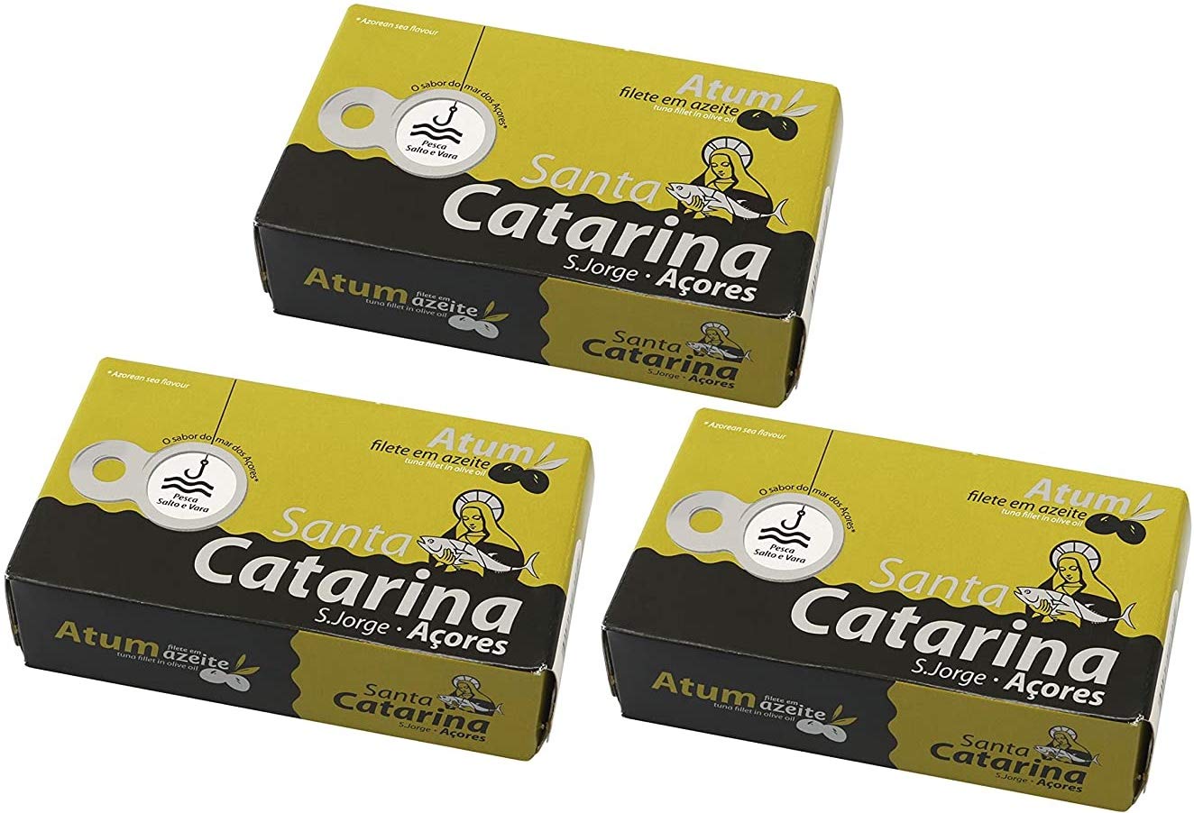 Santa Catarina Tuna Fillet in olive Oil 3 tins x 120 g, /Portugal