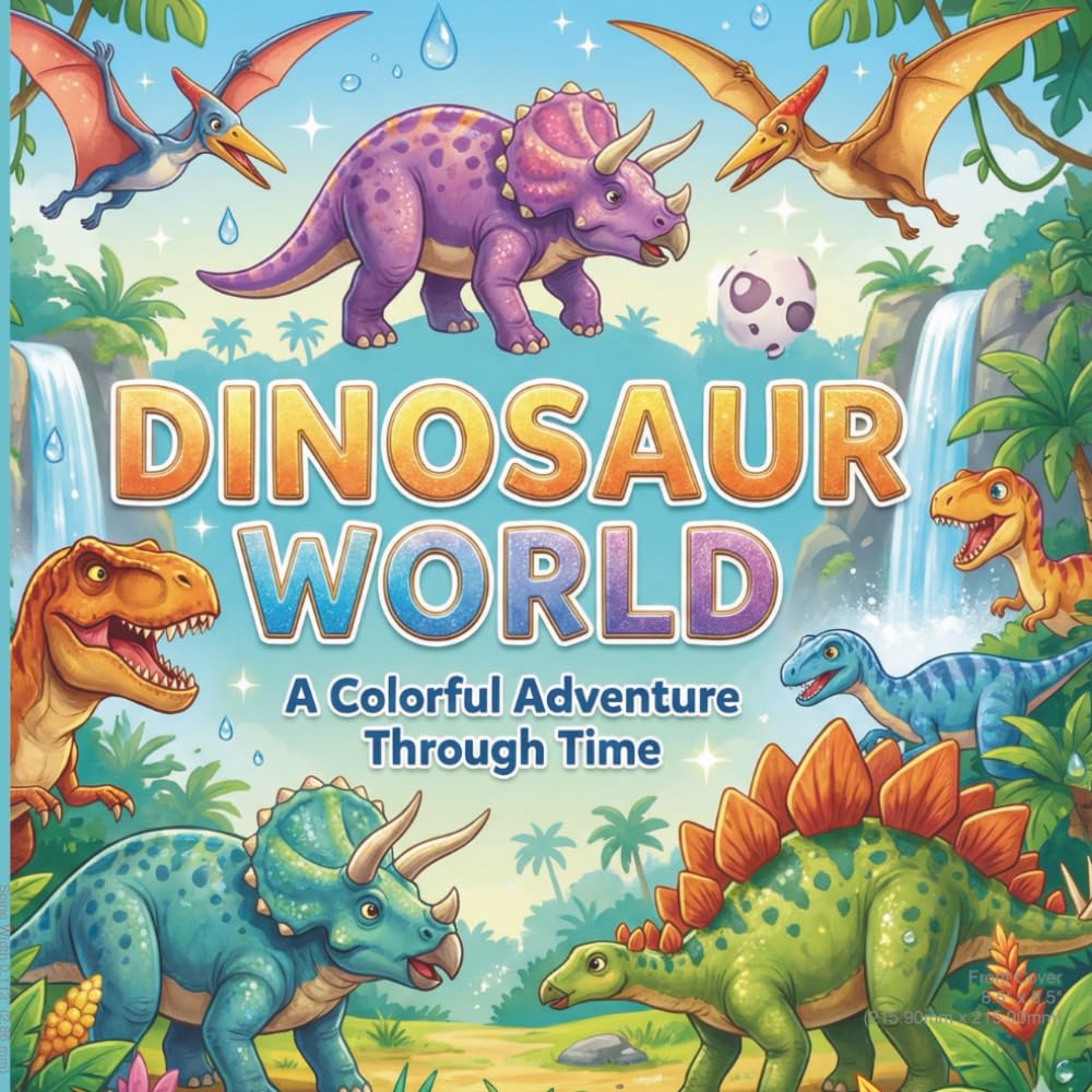 Dinosaur World: A Colorful Adventure Through Time – Unique Dinosaurs to Color