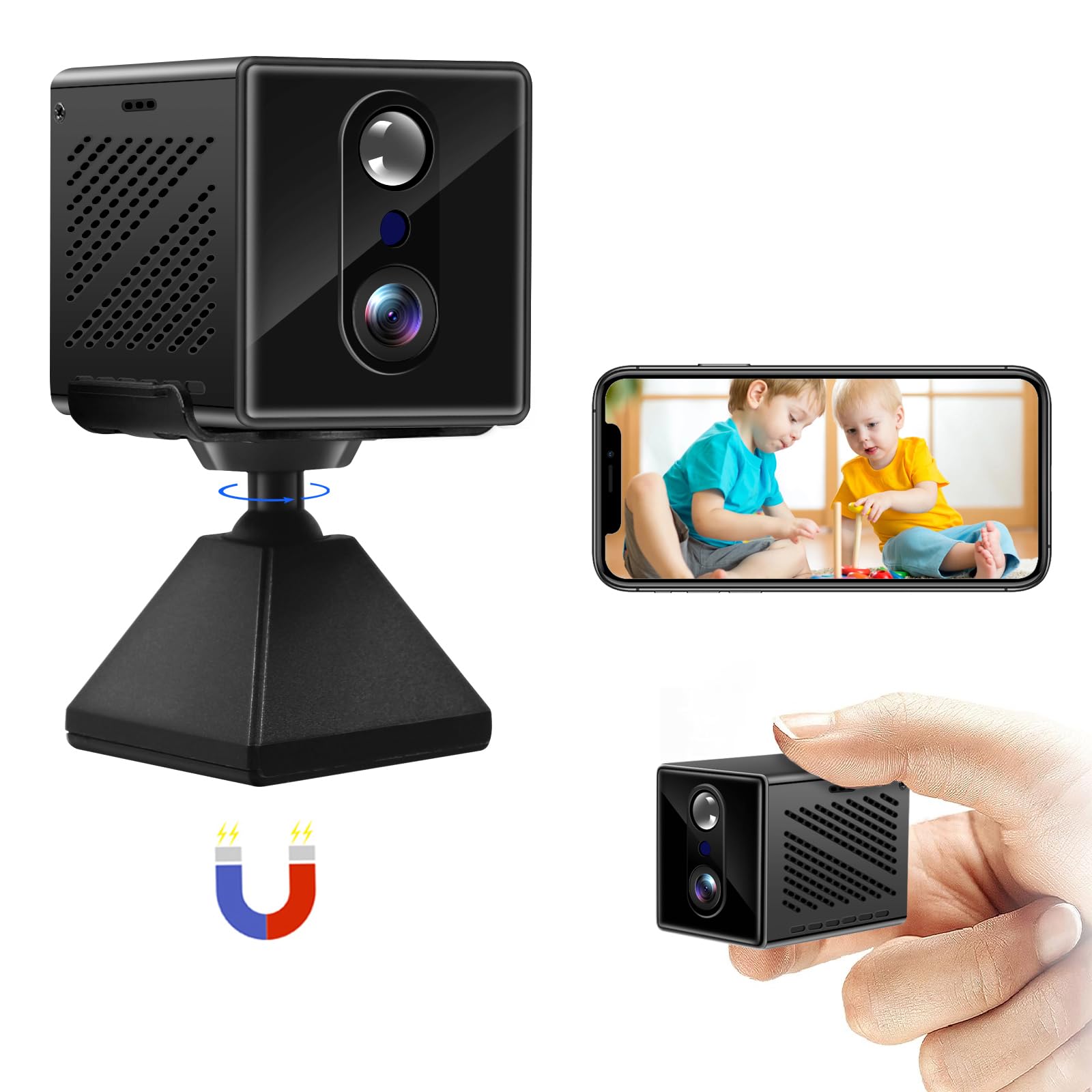 Amazon.co.jp: LXMIMI 4K 小型カメラ 隠しカメラ WiFi 防犯カメラ 