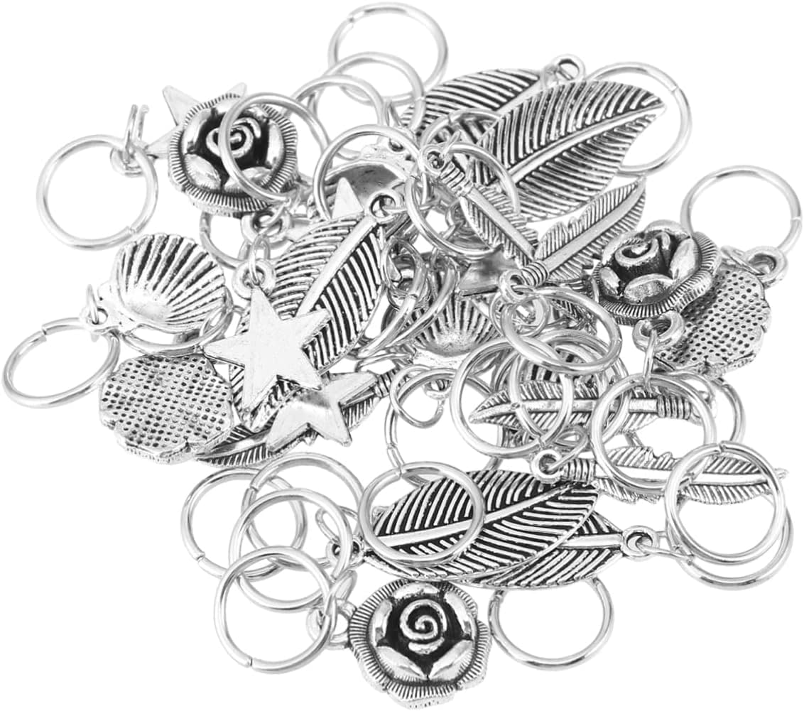 Spinki do włosów Spinki do włosów dla kobiet 105 szt. Akcesoria samochodowe Bling dla kobiet Włosy na warkocze Metalowe spinki do włosów do dredów Metalowe mankiety Pierścień do włosów Dekoracje DIY T
