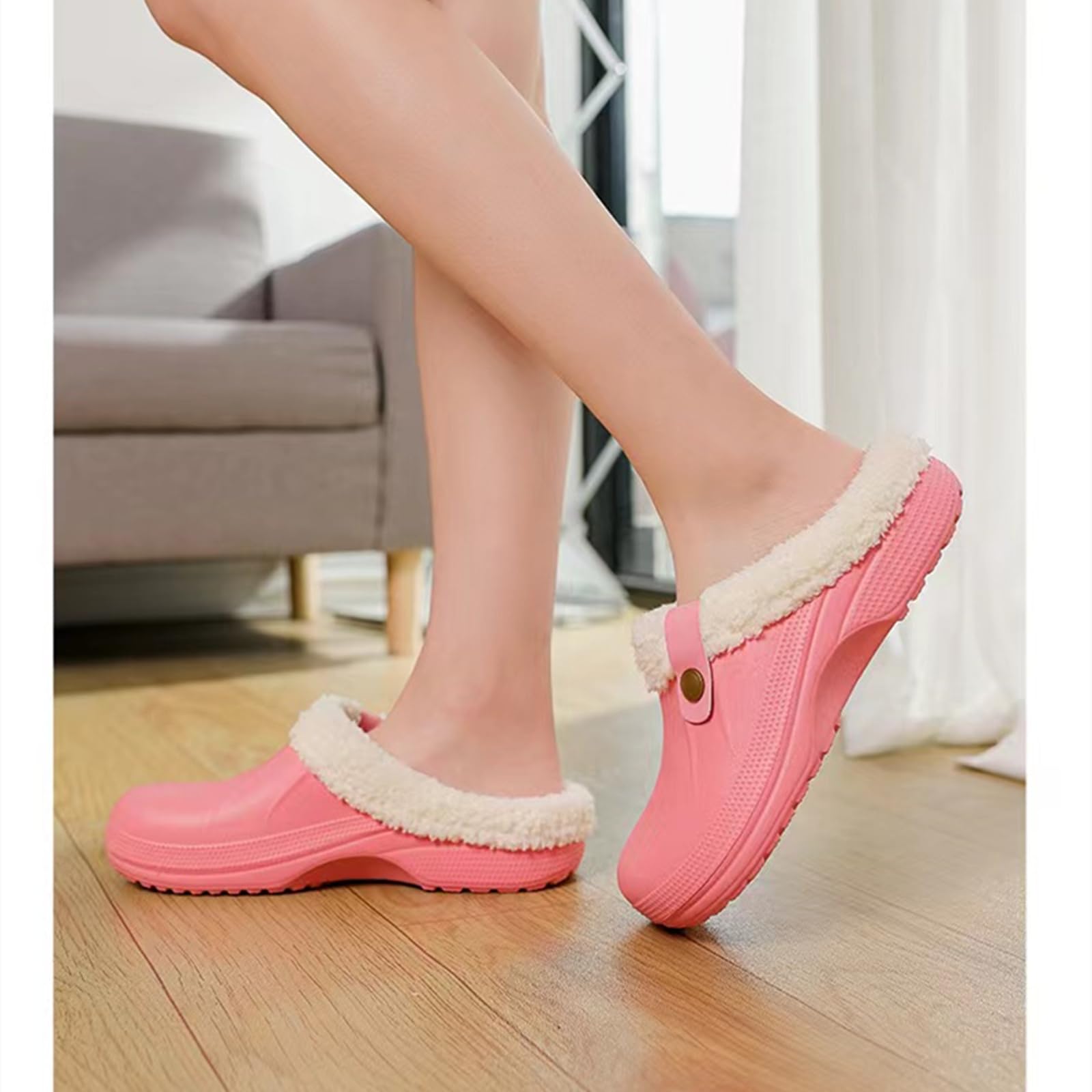 MdybF Pantofole Donna Invernali Slifori Calde per Donne Uomini A Casa Morbido Slifori di Peluche per Donne Slifori di Cotone Senza Slip