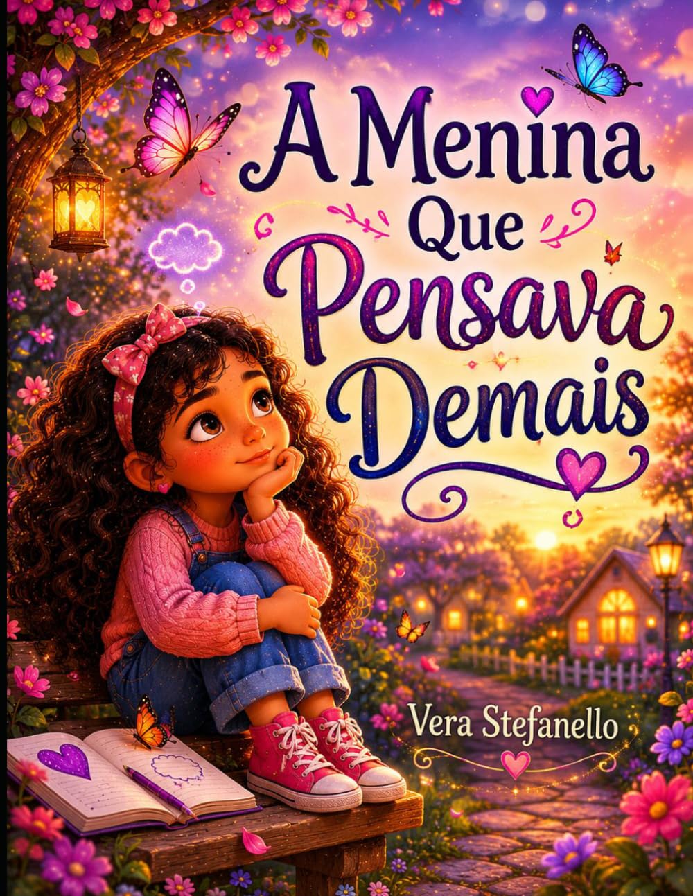 Livro infantil sobre ansiedade, preocupação e emoções.: A Menina Que Pensava Demais (Emoções Difíceis)