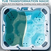 Vista 6 de Choque de spa sin cloro para bañera de hidromasaje, 5 libras, tratamiento oxidante de choque sin cloro para jacuzzis, spas y piscinas, acción