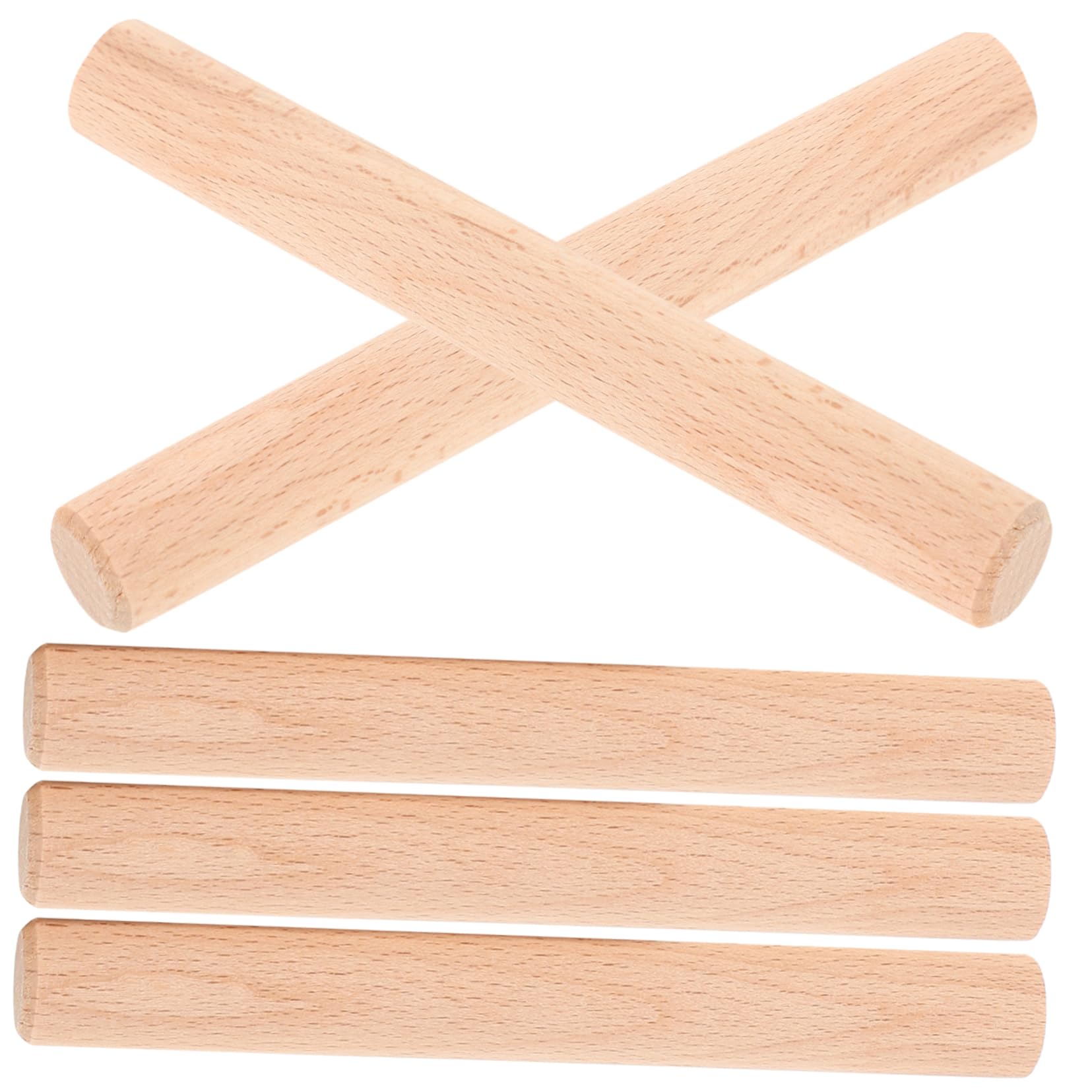 Beatifufu 5pcs Wood Pegboard Sticks Boho Decor Hooks Unfinished Wooden Sticks for DIY Projects