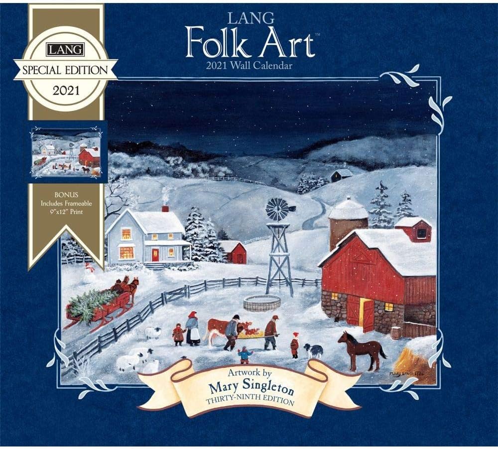 The Lang Companies, Lang Folk Art Special Edition Wall Calendar 2021
