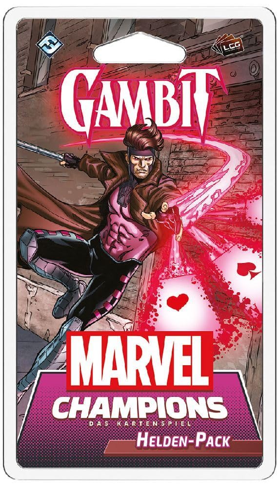 Fantasy Flight Games, Marvel Champions: LCG - Gambit, Hero Expansion, Expert Game, Card Game, 1-4 Players, From 12+ Years, 45-90 Minutes, German