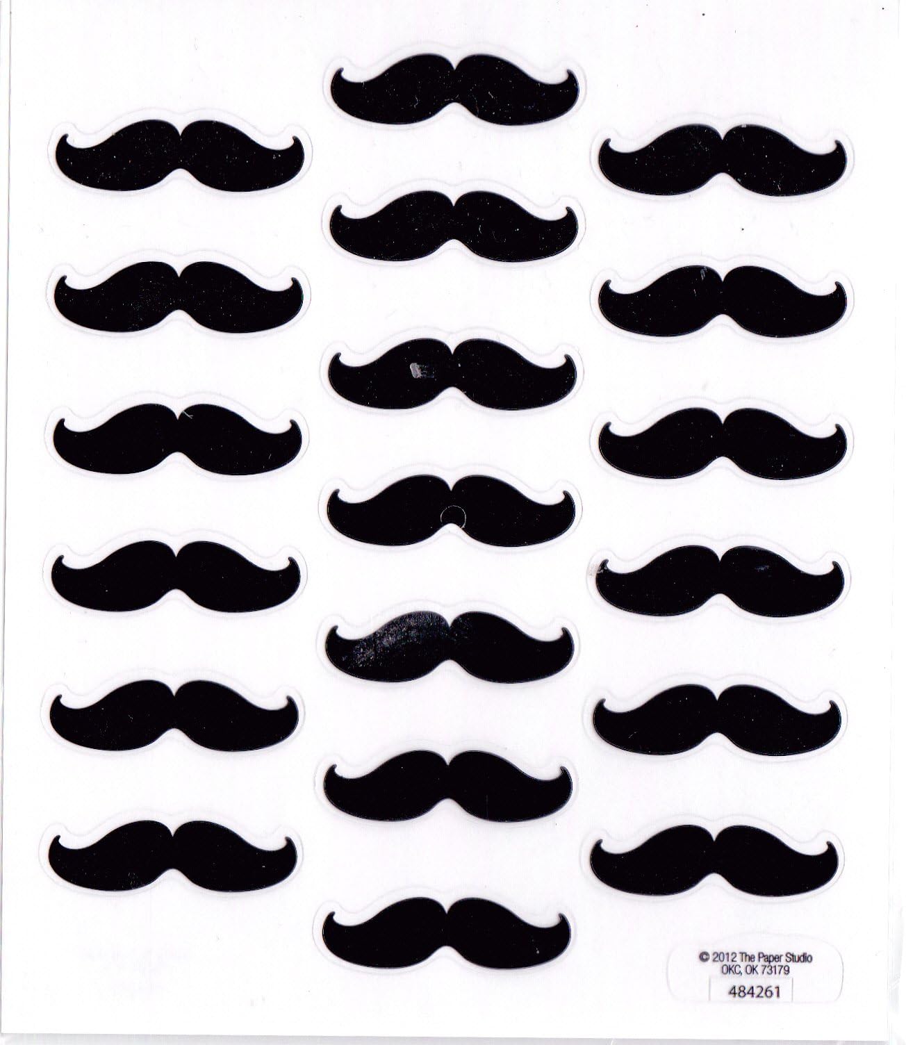 Mustache Stickers - 2 Sheets