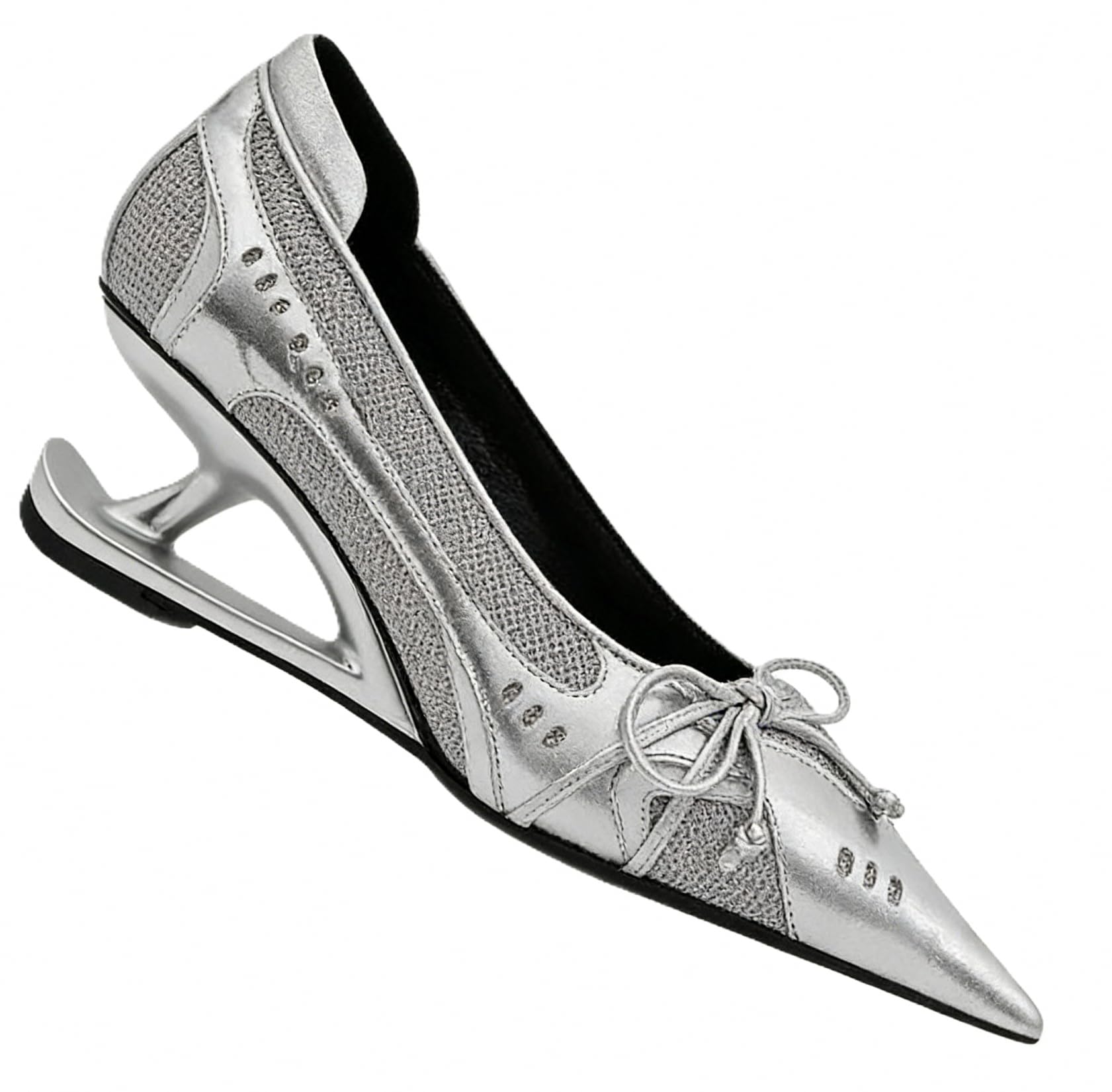 Scarpe Mary Jane con Zeppa Tacco Basso Donna Tacco Fluttuante Finta Pelliccia Morbida o Pelle Slip-on con Fibbia Punta Chiusa a Forma Aguzza Carine Eleganti per Lavoro Ufficio Viaggi e Feste