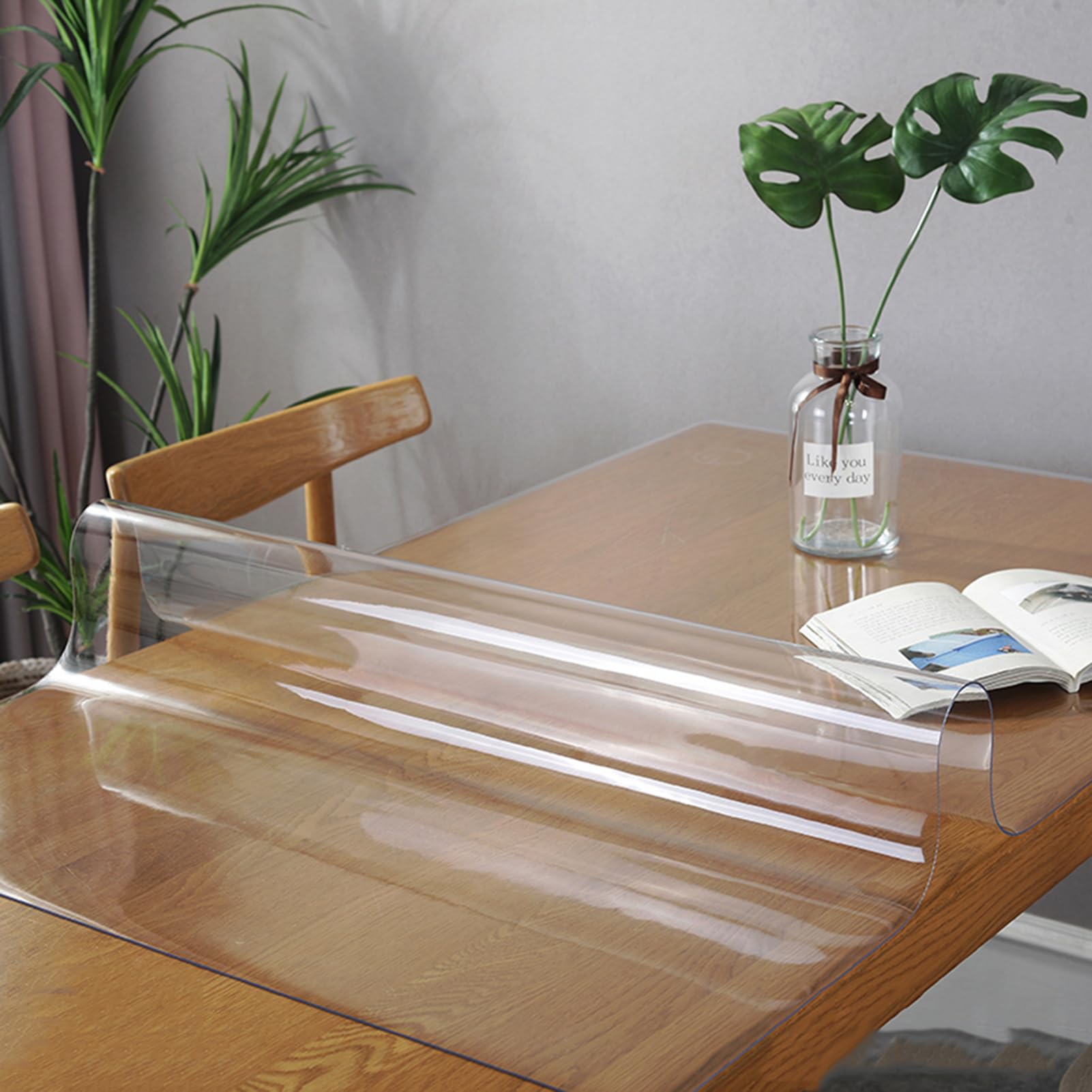 Nappe de table en PVC transparent 1.5mm film de protection 60x210cm