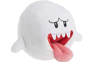 Little Buddy Super Mario All Star Collection 1428 Ghost Boo Stuffed Plush, 4"
