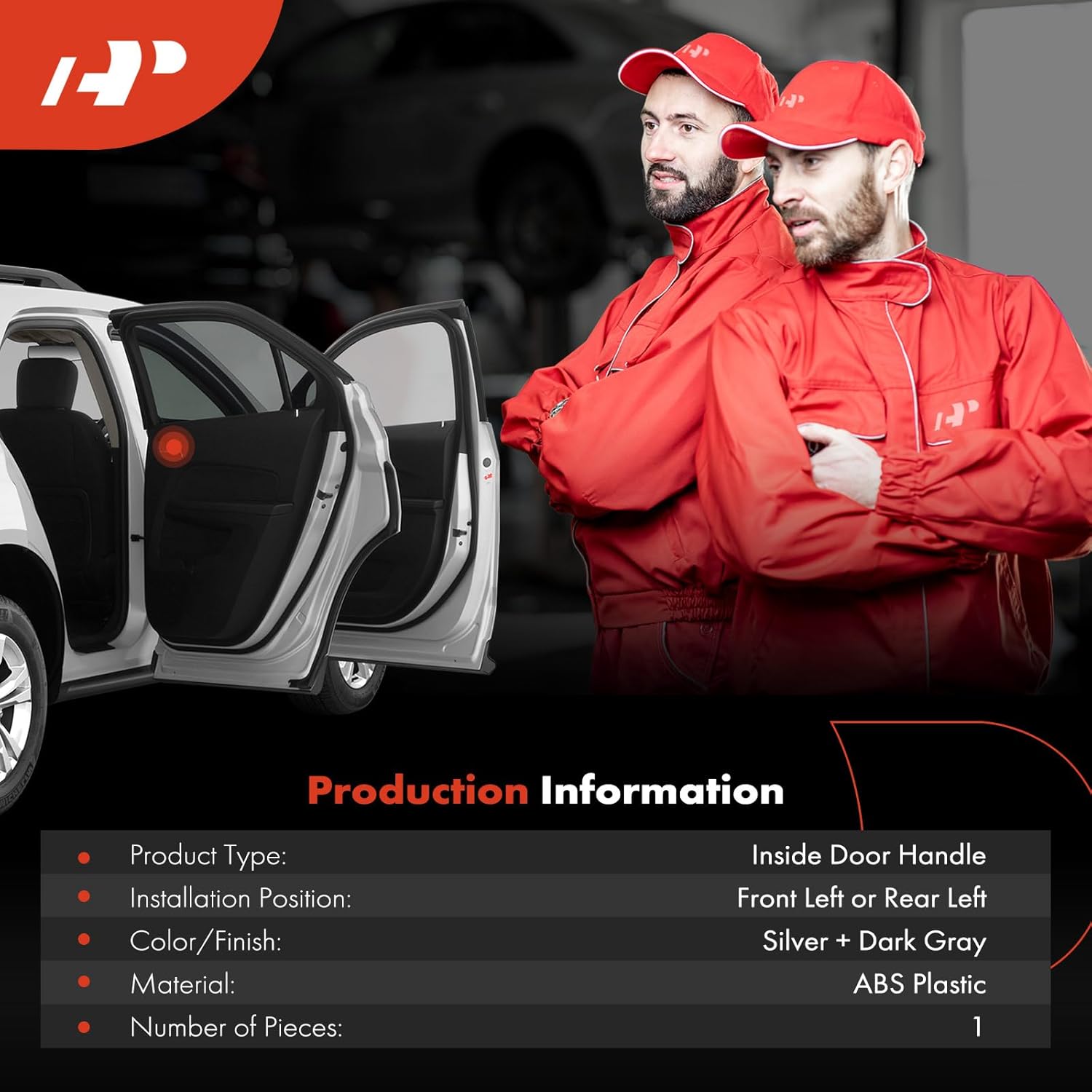 A-Premium Front or Rear Left Driver Side Interior Door Handle Compatible with Dodge Durango 2004-2009, Dakota 2005-2010 & Chrysler Aspen 2007-2009 & Mitsubishi Raider 2006-2009, Replace# 5JD451DDAA