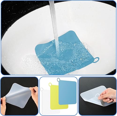 Vista 64 de Yinkin 6 tapas de drenaje para mantener alejados a los insectos de silicona, tapones de drenaje para bañera, tapetes antiolor, tapones desodorantes