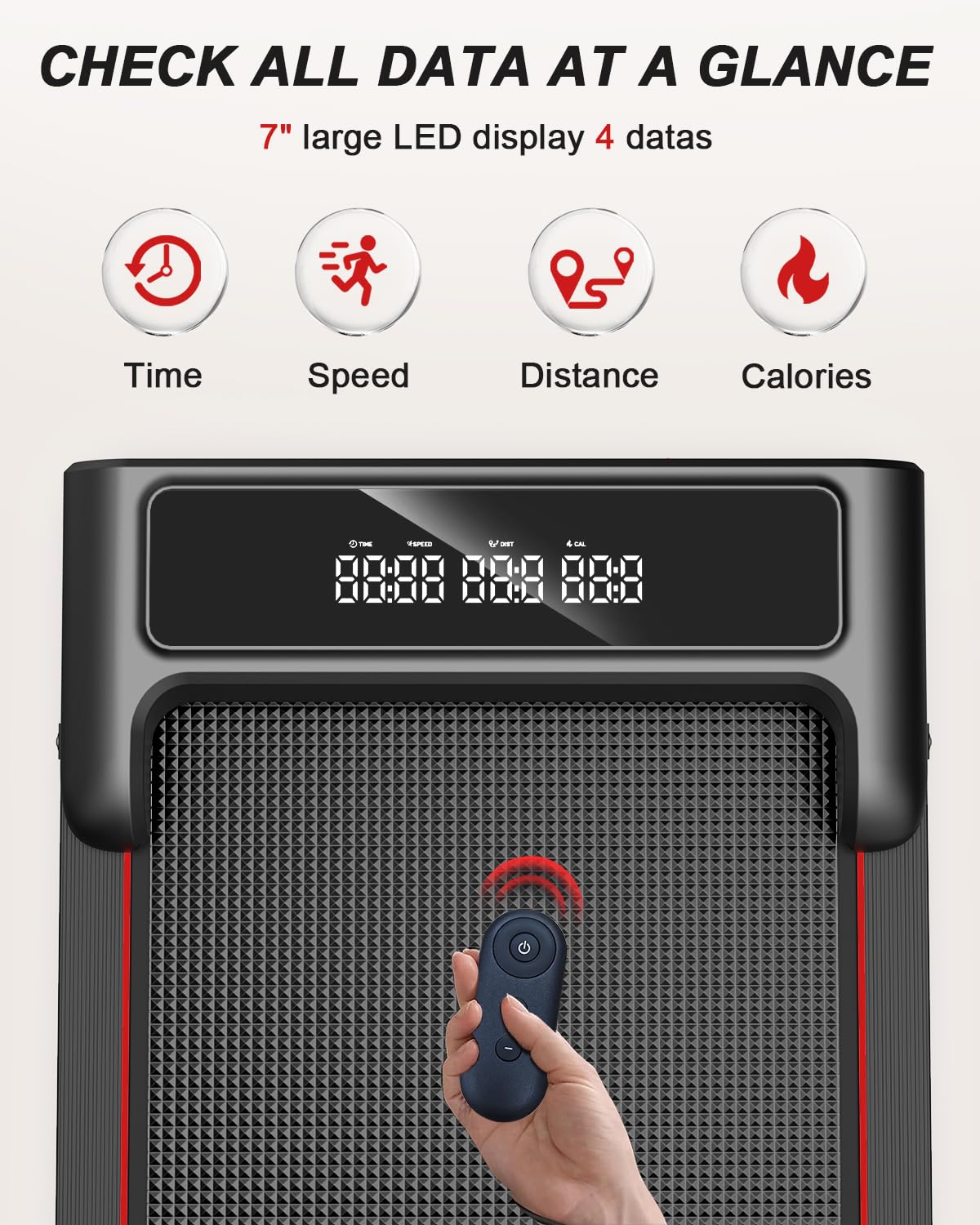 AKSO Foldable Walking Pad Treadmill Under Desk for Home Office