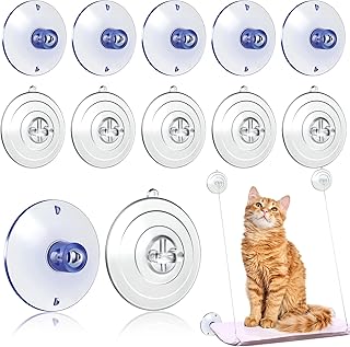 12 Pcs Suction Cups Cat Window Perch Cat Window Hammock Replacement Suction Cup for Kitty Cat Window Perches Bed Seat Hammock Pet Supplies Large Suction Cups, 2 Styles