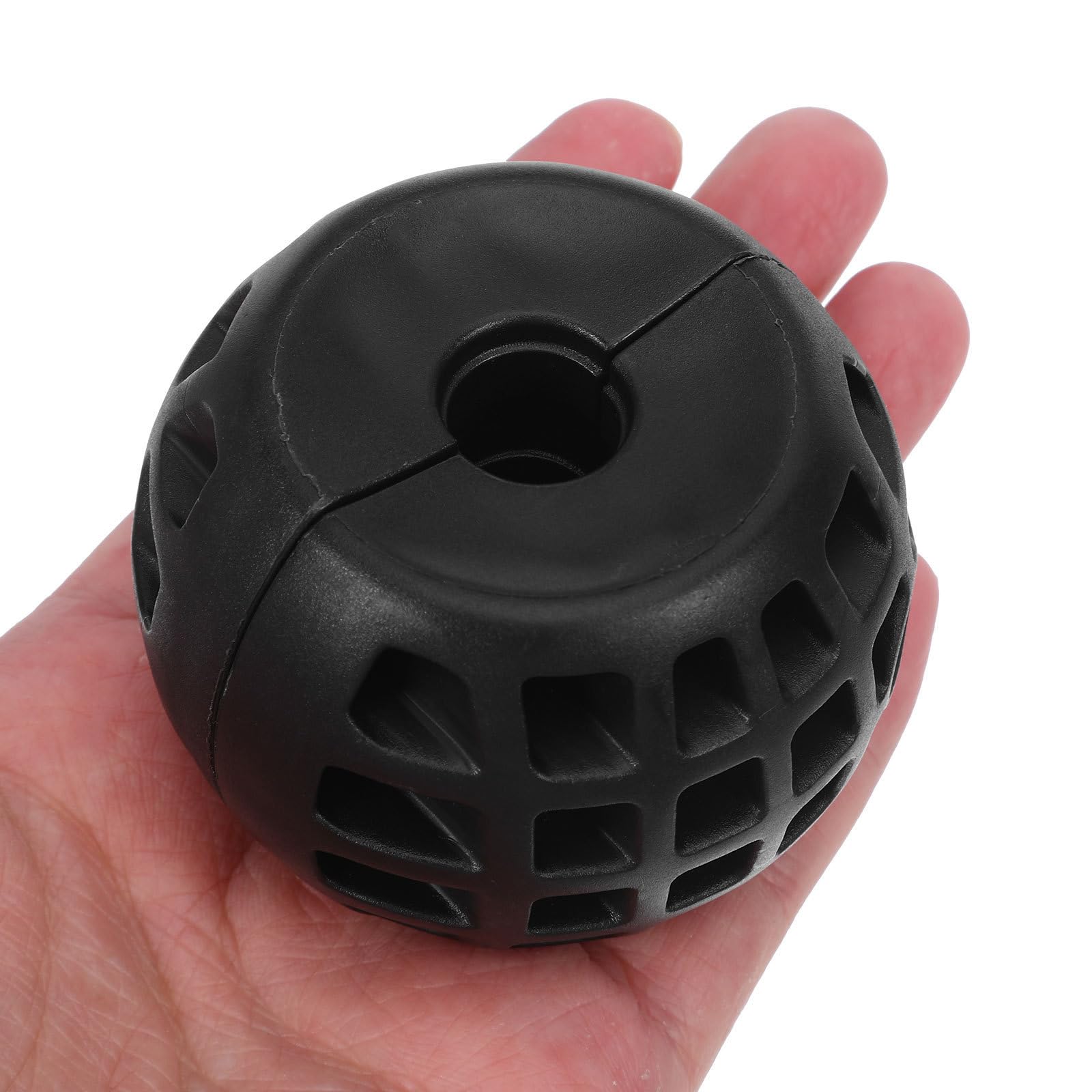 Gummi Kugelstopper mit 14,5mm Lochdurchmesser Schwarz für Gartenschlauchwartung und freistehende Schlauchaufroller Stopper