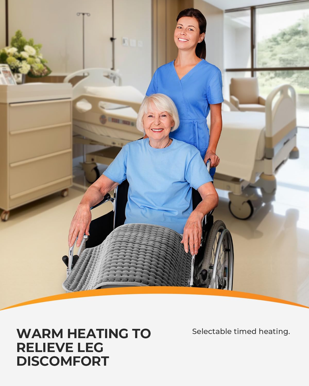 18" x 33" Large Heating Pad for Back, FSA Eligible Heat Pad, CooCoCo HSA Eligible XXXL Heated Pad for Period Cramps, 6 Heat Settings, Auto Off, Moist Heat